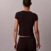 Modal-Stretch-Baby-T-Shirt mit Drop-Stitch-Muster Modal-Stretch-Baby-T-Shirt mit Drop-Stitch-Muster