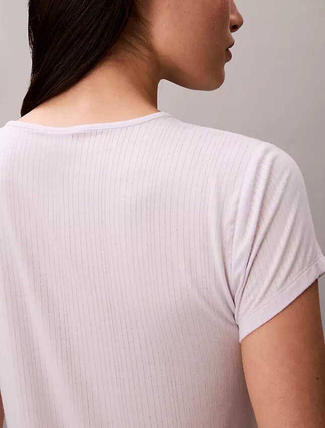 Modal-Stretch-Baby-T-Shirt mit Drop-Stitch-Muster Modal-Stretch-Baby-T-Shirt mit Drop-Stitch-Muster