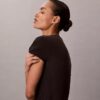 Modal-Stretch-Baby-T-Shirt mit Drop-Stitch-Muster Modal-Stretch-Baby-T-Shirt mit Drop-Stitch-Muster