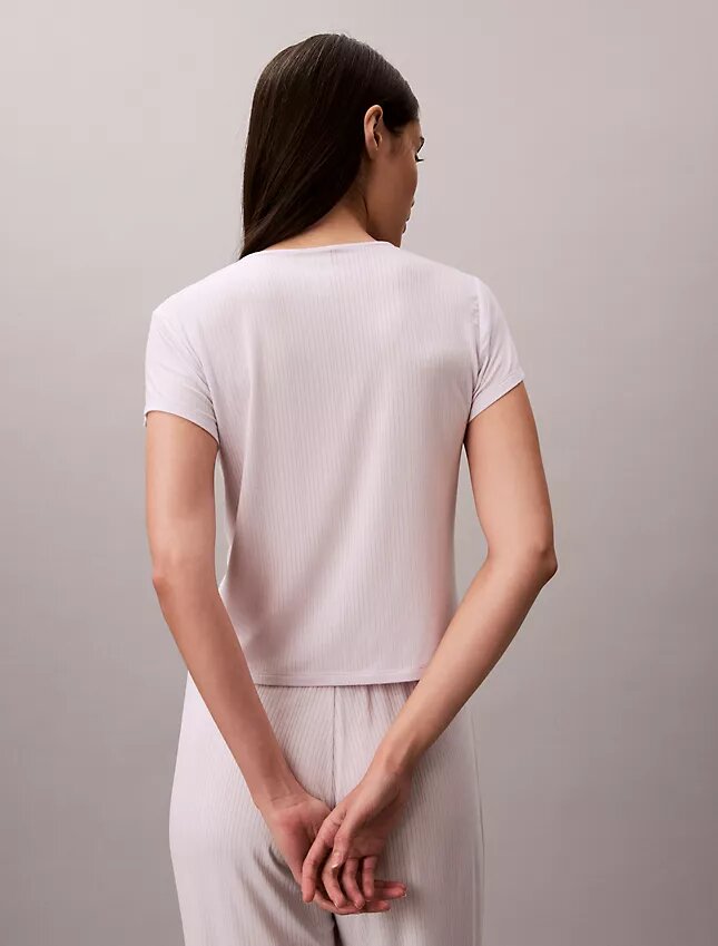 Modal-Stretch-Baby-T-Shirt mit Drop-Stitch-Muster Modal-Stretch-Baby-T-Shirt mit Drop-Stitch-Muster