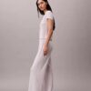 Modal-Stretch-Hose mit Drop-Stitch-Muster und weitem Bein Modal-Stretch-Hose mit Drop-Stitch-Muster und weitem Bein