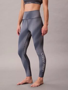 Moderne 7/8-Leggings mit Sportprint und hoher Taille