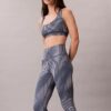 Moderne 7/8-Leggings mit Sportprint und hoher Taille