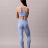 Moderne Sport-Leggings mit hohem Bund und Logo, 7/8-Länge