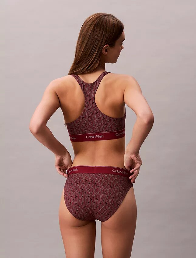 Moderner Bikini-Slip mit Logo als Unterteil Moderner Bikini-Slip mit Logo als Unterteil