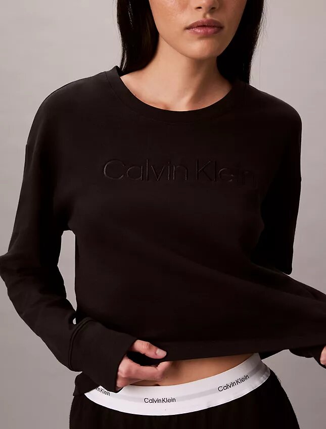 Modernes, locker sitzendes Sweatshirt aus Frottee Modernes, locker sitzendes Sweatshirt aus Frottee