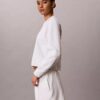 Modernes, locker sitzendes Sweatshirt aus Frottee Modernes, locker sitzendes Sweatshirt aus Frottee
