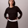 Modernes, locker sitzendes Sweatshirt aus Frottee Modernes, locker sitzendes Sweatshirt aus Frottee