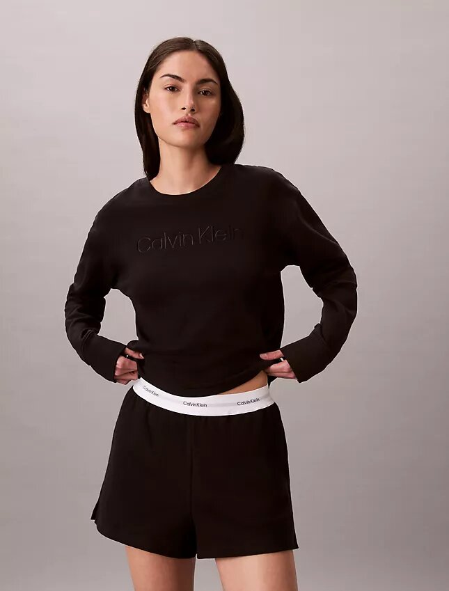Modernes, locker sitzendes Sweatshirt aus Frottee Modernes, locker sitzendes Sweatshirt aus Frottee