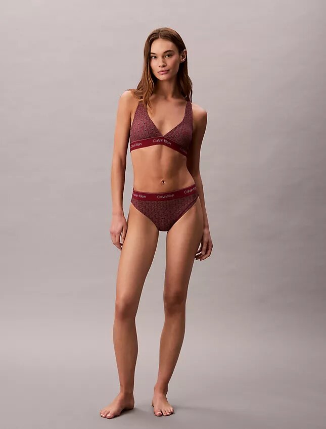 Modernes Logo-Bikini-Oberteil mit Racerback Modernes Logo-Bikini-Oberteil mit Racerback