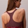 Modernes Logo-Bikini-Oberteil mit Racerback Modernes Logo-Bikini-Oberteil mit Racerback