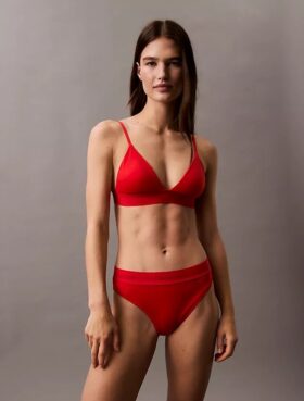 Modernes Logo-Triangel-Bikini-Oberteil Modernes Logo-Triangel-Bikini-Oberteil