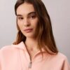 Monogram Fleece-Sweatshirt mit Viertelreißverschluss Monogram Fleece-Sweatshirt mit Viertelreißverschluss