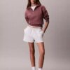 Monogram Fleece-Sweatshirt mit Viertelreißverschluss Monogram Fleece-Sweatshirt mit Viertelreißverschluss