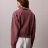Monogram Fleece-Sweatshirt mit Viertelreißverschluss Monogram Fleece-Sweatshirt mit Viertelreißverschluss