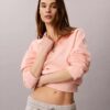 Monogram Fleece-Sweatshirt mit Viertelreißverschluss Monogram Fleece-Sweatshirt mit Viertelreißverschluss
