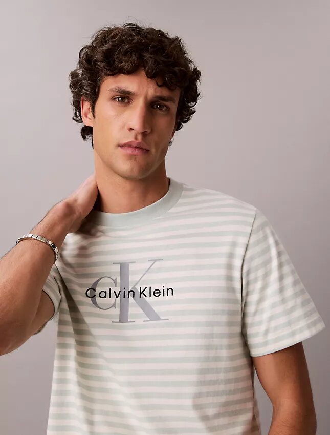 Monogram Stripe Relaxed T-Shirt Monogram Stripe Relaxed T-Shirt