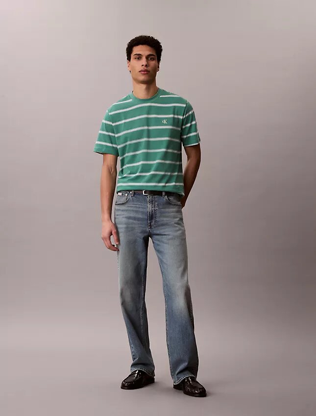 Monogram Stripe Relaxed T-Shirt Monogram Stripe Relaxed T-Shirt