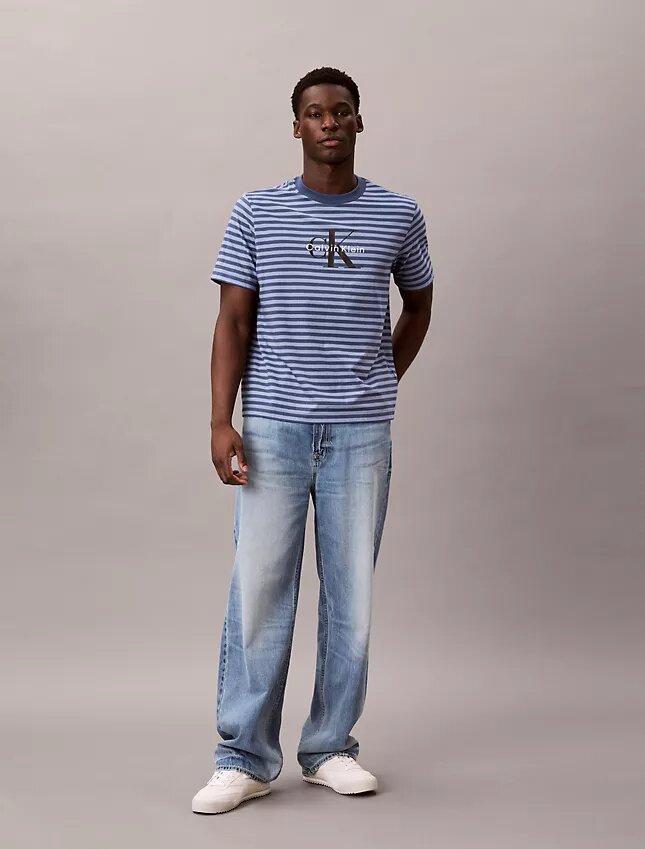 Monogram Stripe Relaxed T-Shirt Monogram Stripe Relaxed T-Shirt