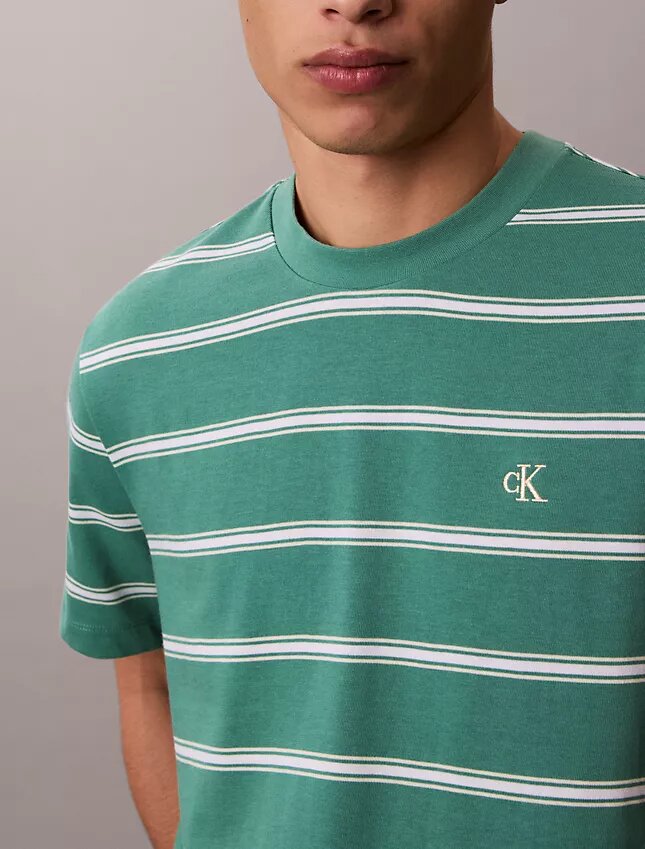 Monogram Stripe Relaxed T-Shirt Monogram Stripe Relaxed T-Shirt
