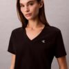 Monogram-T-Shirt mit V-Ausschnitt Monogram-T-Shirt mit V-Ausschnitt