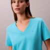 Monogram-T-Shirt mit V-Ausschnitt Monogram-T-Shirt mit V-Ausschnitt