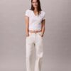 Monogram-T-Shirt mit V-Ausschnitt Monogram-T-Shirt mit V-Ausschnitt