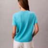 Monogram-T-Shirt mit V-Ausschnitt Monogram-T-Shirt mit V-Ausschnitt