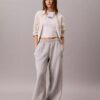 Monologo Fleece-Jogginghose mit weitem Bein Monologo Fleece-Jogginghose mit weitem Bein