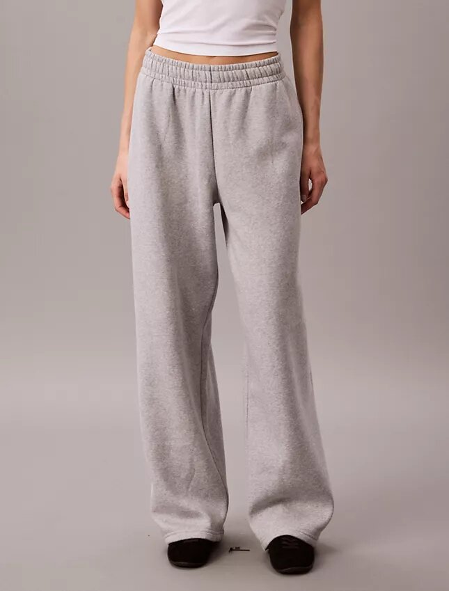 Monologo Fleece-Jogginghose mit weitem Bein Monologo Fleece-Jogginghose mit weitem Bein