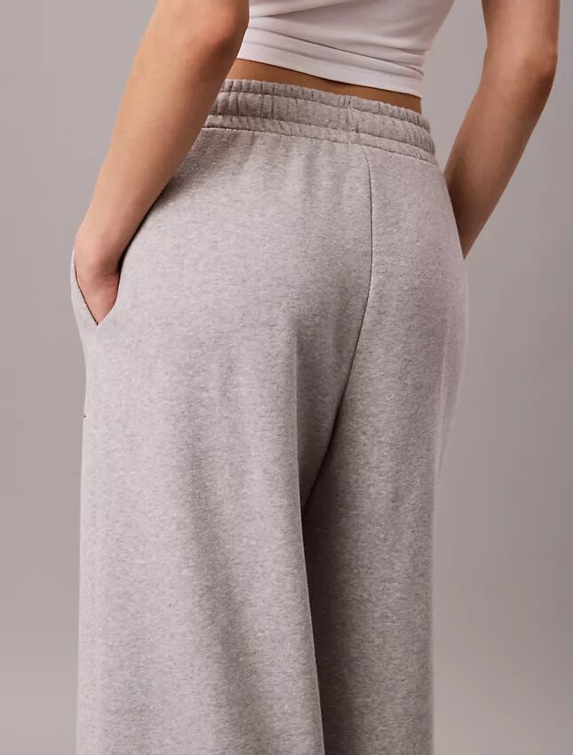 Monologo Fleece-Jogginghose mit weitem Bein Monologo Fleece-Jogginghose mit weitem Bein