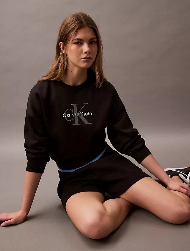 Monologo Fleece Relaxed Sweatshirt Monologo Fleece Relaxed Sweatshirt