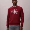 Monologo Fleece-Sweatshirt mit Rundhalsausschnitt Monologo Fleece-Sweatshirt mit Rundhalsausschnitt