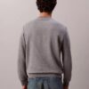 Monologo Fleece-Sweatshirt mit Rundhalsausschnitt Monologo Fleece-Sweatshirt mit Rundhalsausschnitt