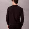 Monologo Fleece-Sweatshirt mit Rundhalsausschnitt Monologo Fleece-Sweatshirt mit Rundhalsausschnitt
