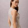 Monologo Midi-Kleid mit Rippenstreifen Monologo Midi-Kleid mit Rippenstreifen