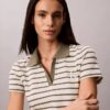 Monologo Mini-Kleid mit Rippenstreifen