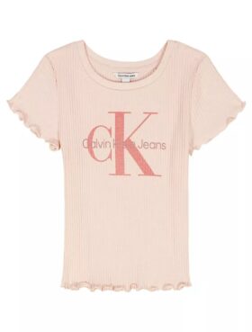 Monologo-Ripp-T-Shirt für Mädchen