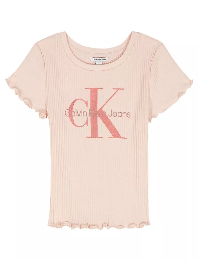 Monologo-Ripp-T-Shirt für Mädchen Monologo-Ripp-T-Shirt für Mädchen