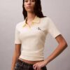Monologo Stripe Rib Polo-T-Shirt Monologo Stripe Rib Polo-T-Shirt