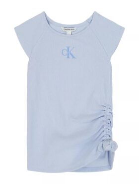 Monologo T-Shirt für Mädchen mit seitlicher Rüsche