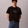 Monologo-T-Shirt mit Acid-Wash-Effekt Monologo-T-Shirt mit Acid-Wash-Effekt