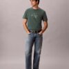 Monologo-T-Shirt mit Acid-Wash-Effekt Monologo-T-Shirt mit Acid-Wash-Effekt