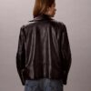 Motorradjacke aus Kunstleder Motorradjacke aus Kunstleder
