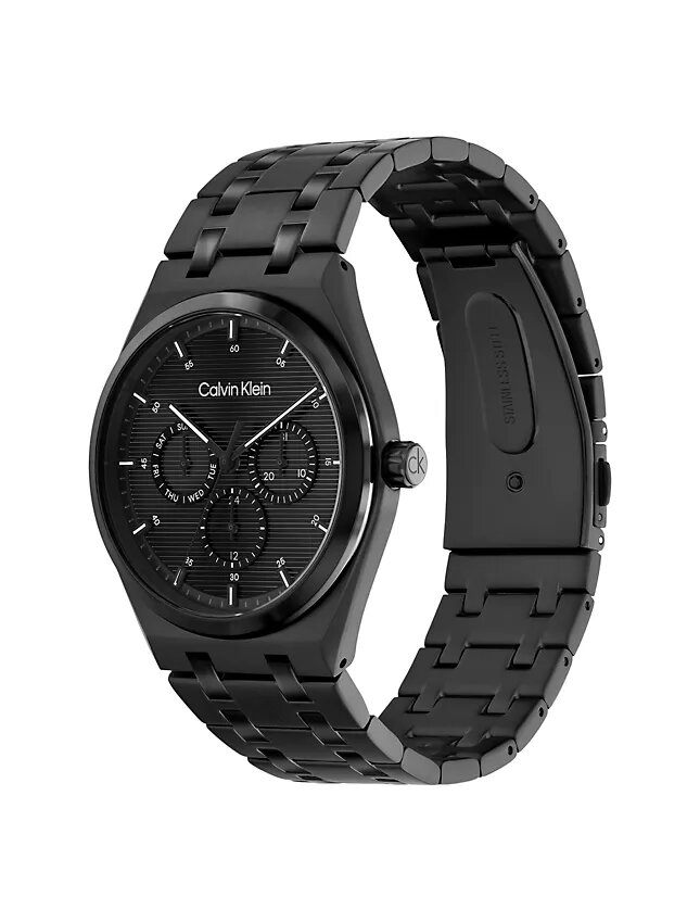 Multifunktionale Armbanduhr mit Gliederarmband Multifunktionale Armbanduhr mit Gliederarmband