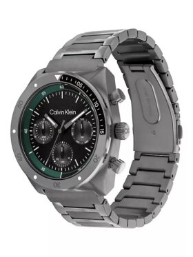 Multifunktionale Armbanduhr mit Gliederarmband