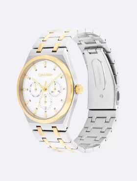 Multifunktionale Armbanduhr mit Gliederarmband