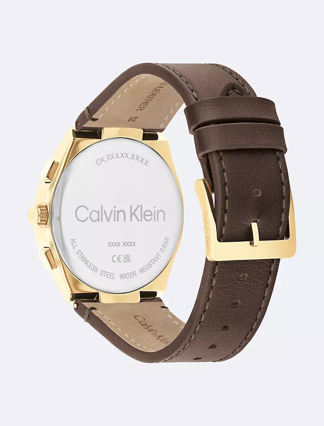 Multifunktionale Uhr mit Lederarmband Multifunktionale Uhr mit Lederarmband