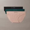 Nahtloser Bikini aus Mikrofaser mit Rippmuster, 3er-Pack Nahtloser Bikini aus Mikrofaser mit Rippmuster, 3er-Pack