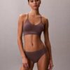 Nahtloses, leicht gefüttertes Bralette aus Mikrofaser